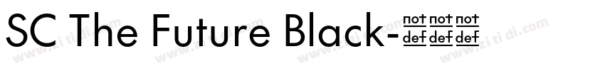 SC The Future Black字体转换